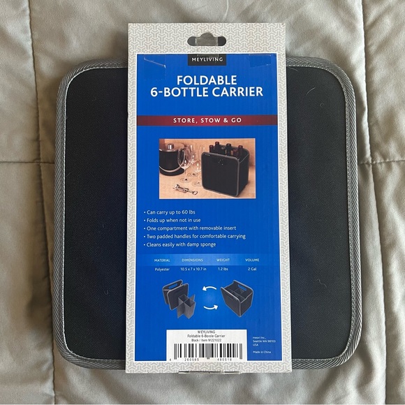 NWT Meyliving Foldable 6 Bottle Carrier - Picture 3 of 3